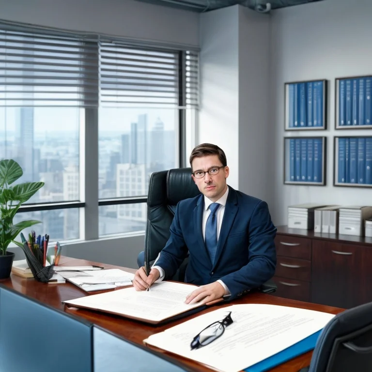 Client consultation in modern office